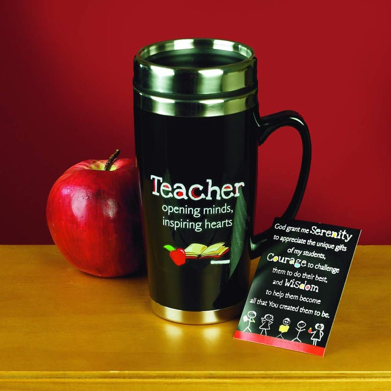 Abbey + CA Gift Abbey Gift Travel Mug - Insulated Coffee Thermos with Lid, Inspirational Teacher Appreciation Gifts, Gift For Professors, Educators, and Teachers Assistants, 7 Inches Tall, 16 Ounces - Image 5